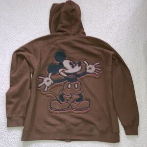 Vintage Disney Store Mickey Mouse Full Zip Hoodie Size XL